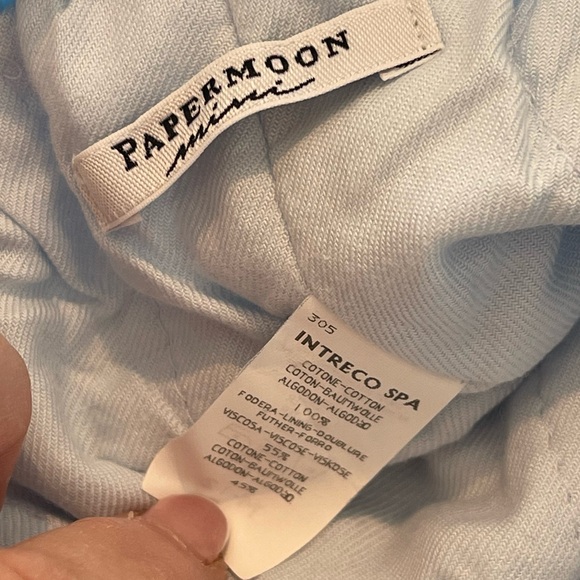 Cozy Designer Baby Outfit PAPERMOON mini Size 12 Months Light Blue Warm - Picture 11 of 16